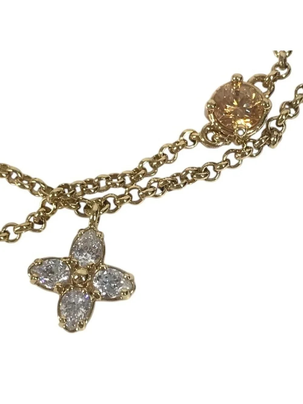 Louis Vuitton Bracelet LV Metal Strass Gold